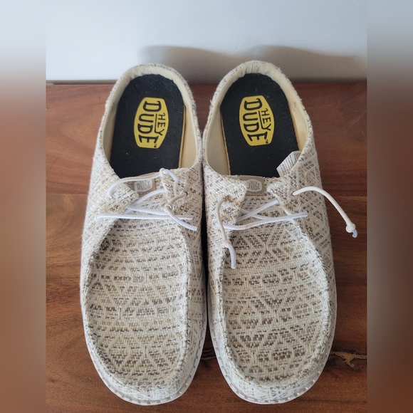 Hey Dude Women's Tan Patterned Loafers - Picture 2 of 7